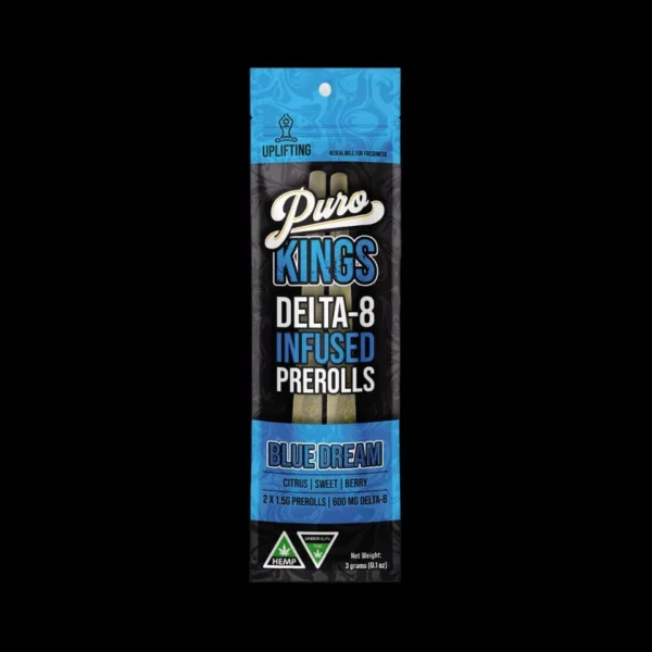 Puro Exotics Kings Delta-8 Infused Prerolls 3g | 2 pack