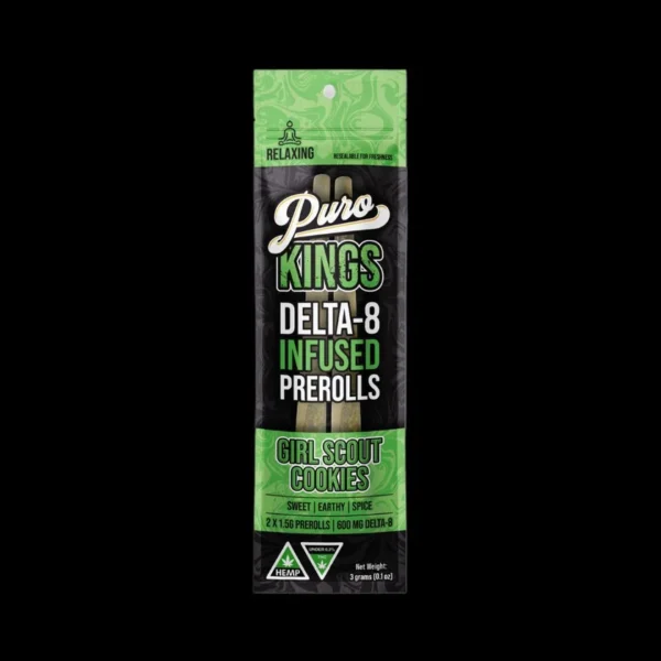 Puro Exotics Kings Delta-8 Infused Prerolls 3g | 2 pack