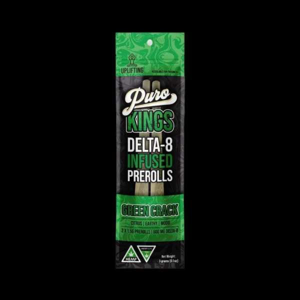 Puro Exotics Kings Delta-8 Infused Prerolls 3g | 2 pack