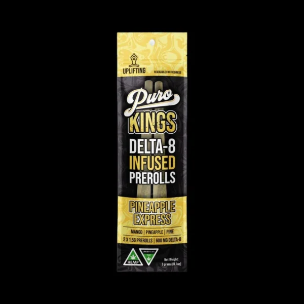 Puro Exotics Kings Delta-8 Infused Prerolls 3g | 2 pack