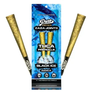 Puro-Exotics-Zaza-Joints-THCA-Prerolls-Black-Ice