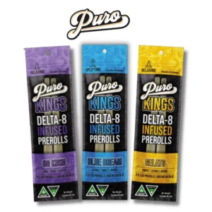 Puro Exotics Kings Delta-8 Infused Prerolls 3g | 2 pack
