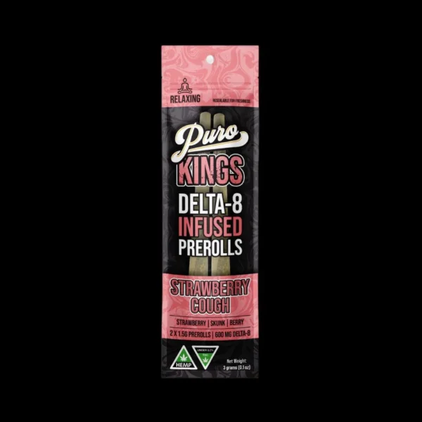 Puro Exotics Kings Delta-8 Infused Prerolls 3g | 2 pack