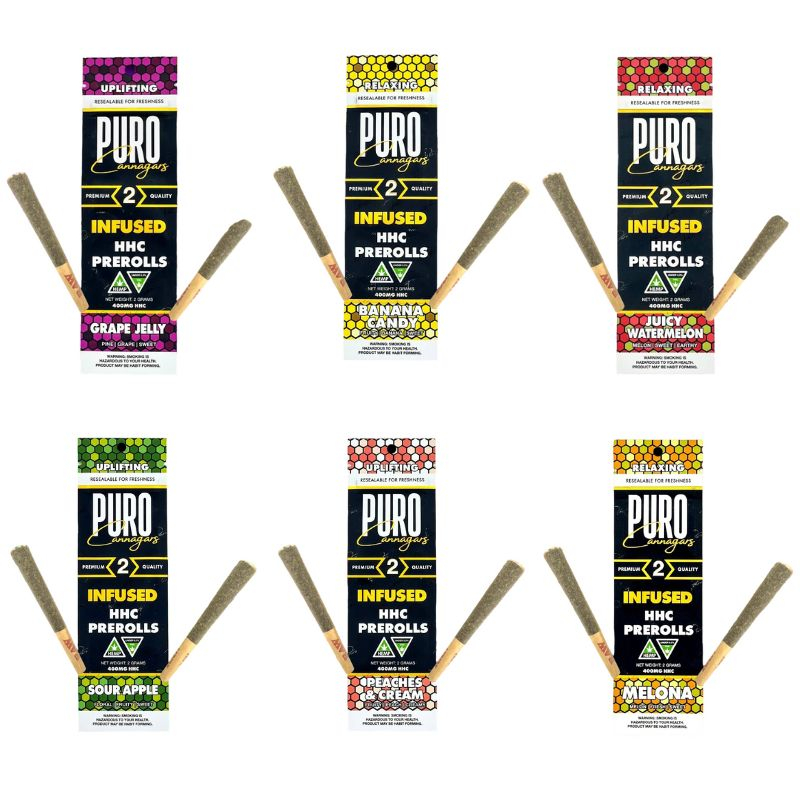 Puro Exotics HHC 1 Gram Prerolls | 2 Pack